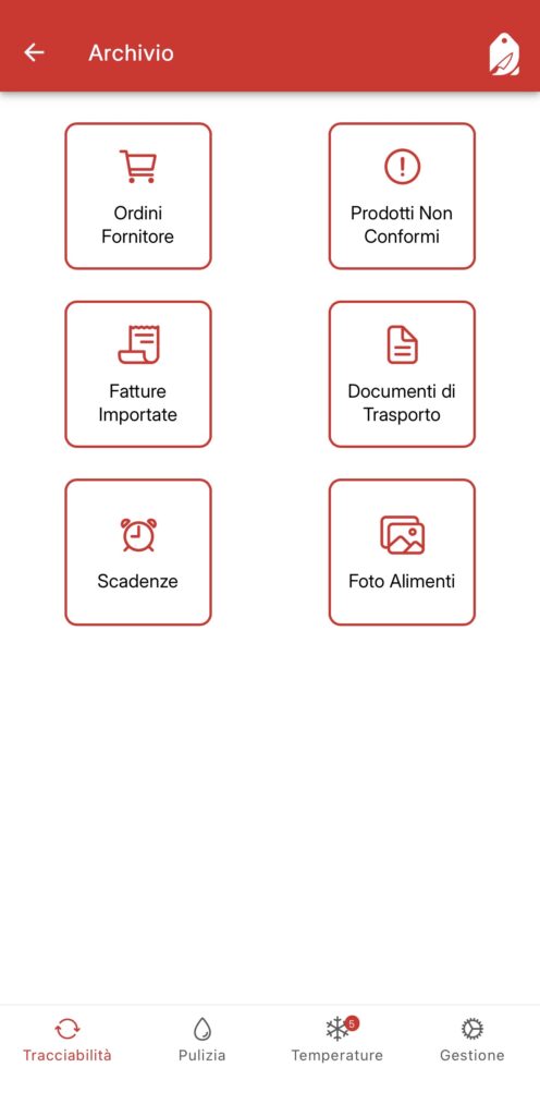 FoodTag app — stampa etichetta tracciabilità cozze di Taranto con lotto e scadenza